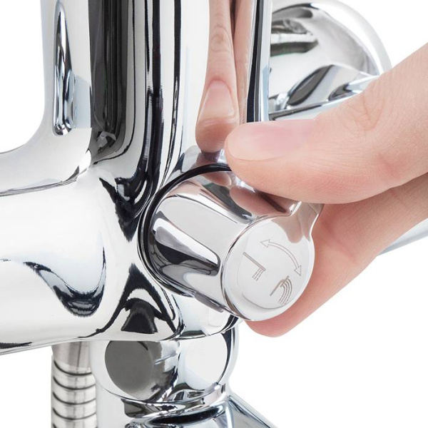 Смеситель для ванны с длинным изливом с керамическим дивертором, IDDIS Torr TORSBL2i10WA, хром